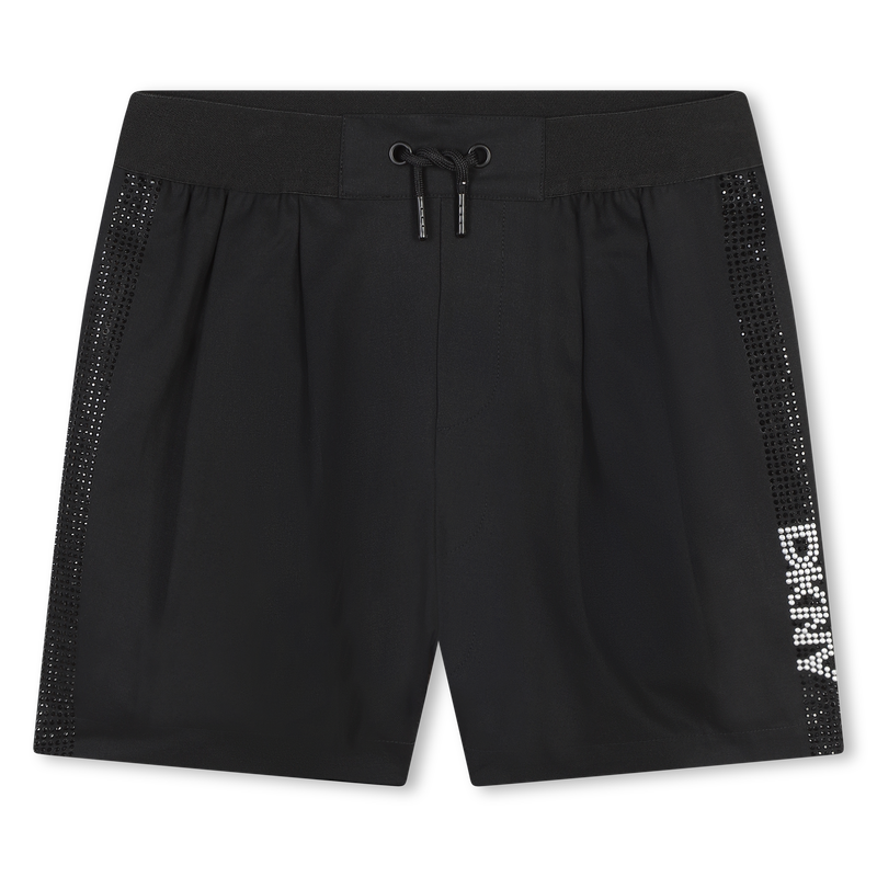 Shorts in cotone con strass DKNY 
                        BAMBINA