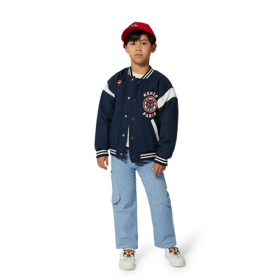 Cappellino ricamato in cotone KENZO KIDS UNISEX