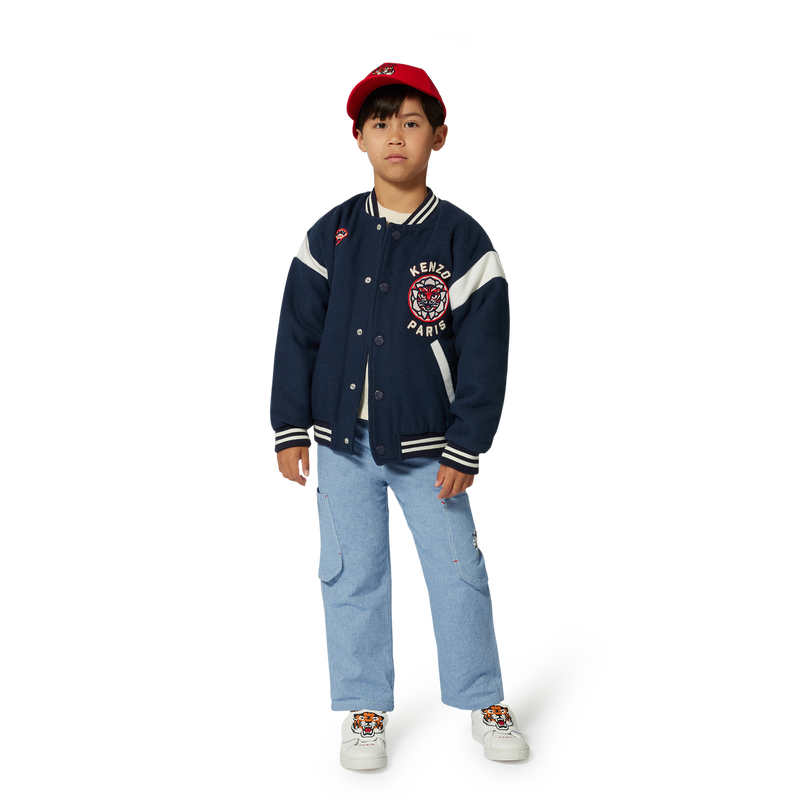 Cappellino ricamato in cotone KENZO KIDS 
                        UNISEX