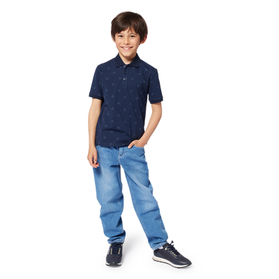 Jeans ampi 5 tasche in cotone BOSS RAGAZZO