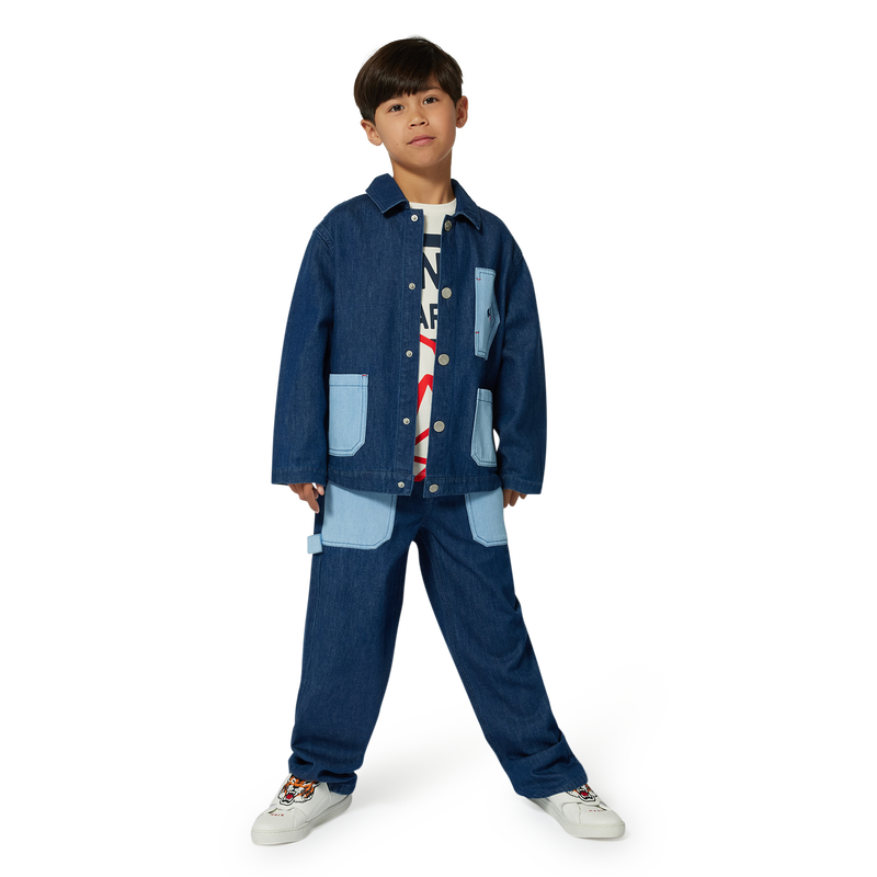 Giacca di jeans in cotone KENZO KIDS 
                        UNISEX