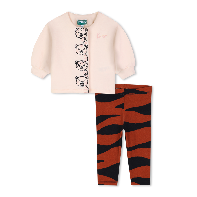 Completo t-shirt e leggings KENZO KIDS 
                        BAMBINA