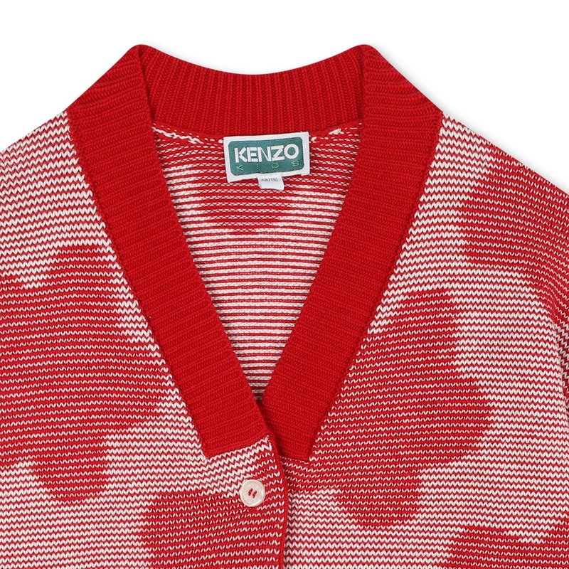 Cardigan con bottoni a fiori KENZO KIDS 
                        BAMBINA