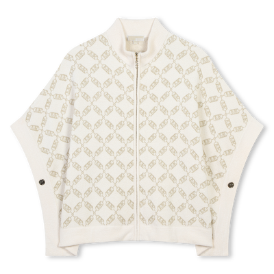 Mantella con zip in maglia MICHAEL KORS BAMBINA
