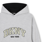 Abito logato con cappuccio DKNY 
                    BAMBINA