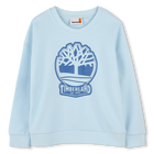 Felpa con stampa logo, BLU CIELO, hi-res