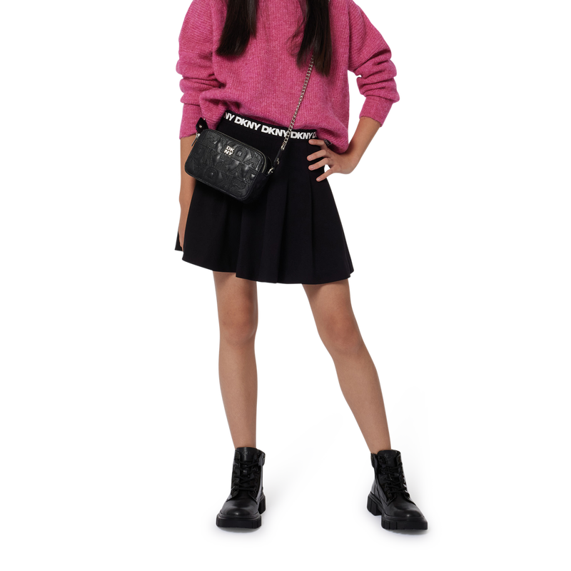 Stivaletti in pelle con zip DKNY 
                        BAMBINA