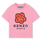 T-shirt con bottone a pressione sulla spalla KENZO KIDS 
                    BAMBINA