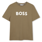 T-shirt a maniche corte, BEIGE SCURO, hi-res