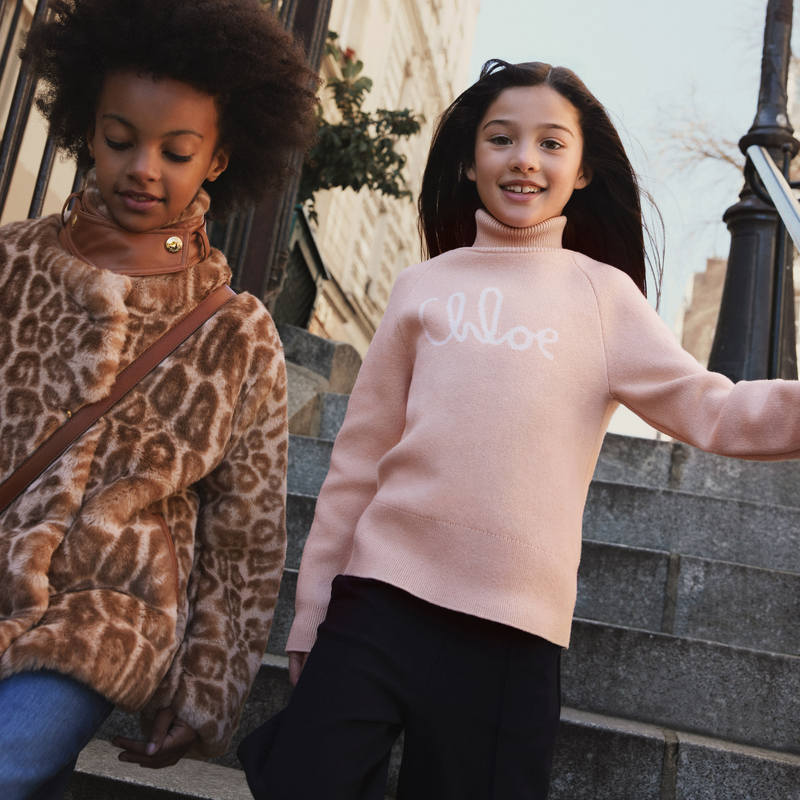 Giacca con stampa leopardata CHLOE 
                        BAMBINA