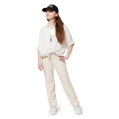 Camicia a righe lunga e fluida DKNY BAMBINA