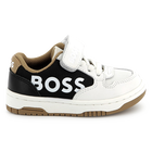 Sneakers pelle velcro e lacci BOSS 
                    RAGAZZO