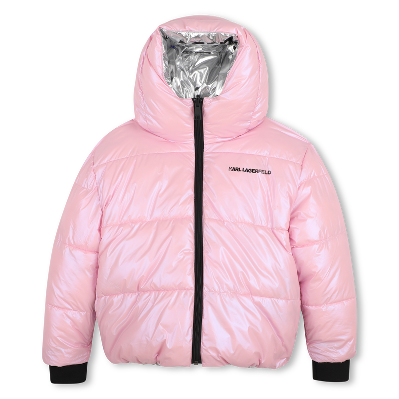 Giubbotto imbottito reversibile KARL LAGERFELD KIDS 
                        BAMBINA