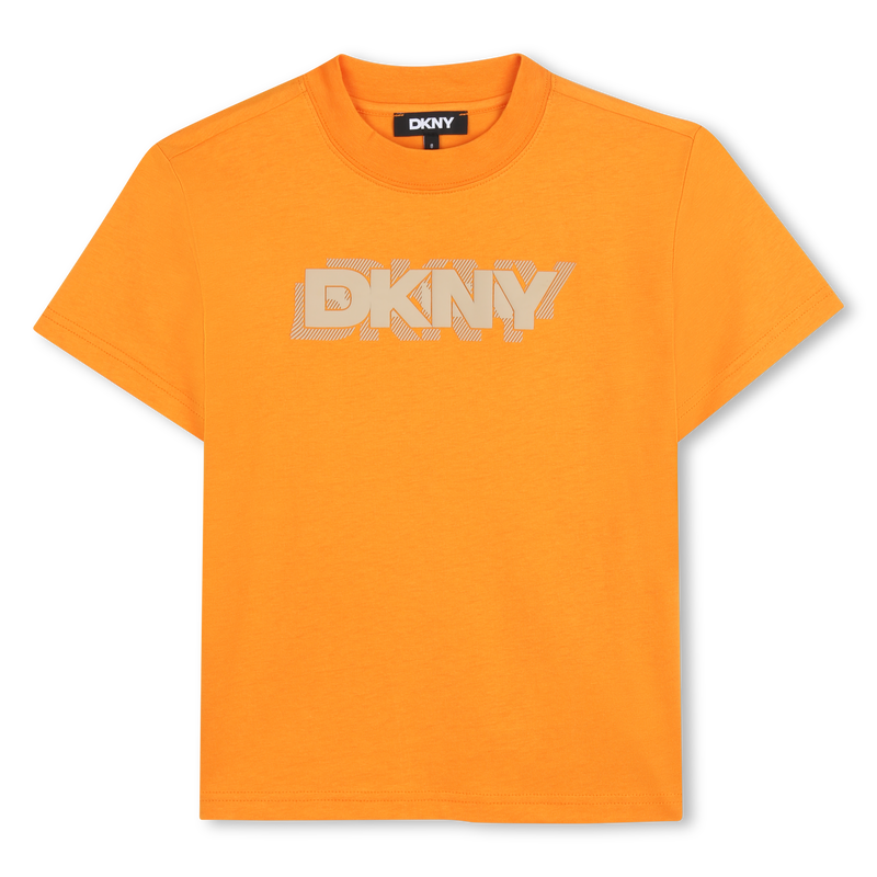 T-SHIRT A MANICHE CORTE DKNY 
                        RAGAZZO
