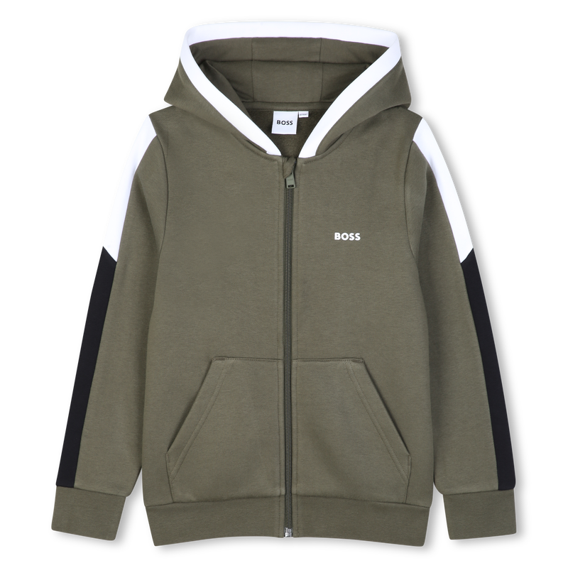 Cardigan con cappuccio BOSS 
                        RAGAZZO
