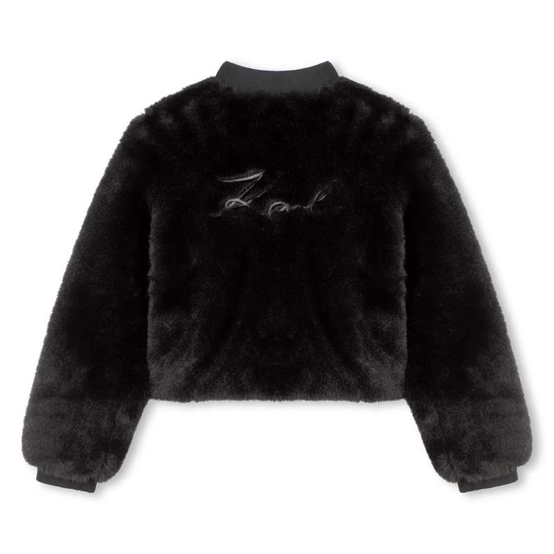 Giubbotto in soffice pile KARL LAGERFELD KIDS 
                        BAMBINA