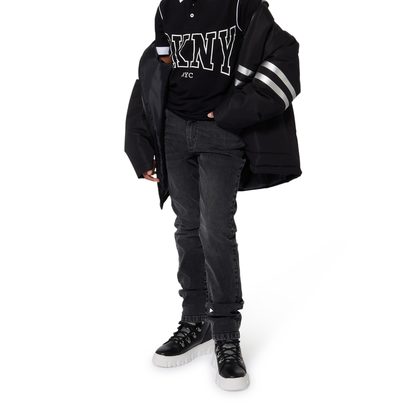 Polo bicolore con bottoni DKNY 
                        RAGAZZO