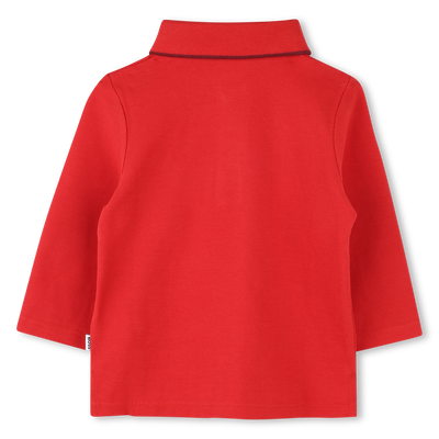 Polo in piqu&eacute; di cotone BOSS RAGAZZO