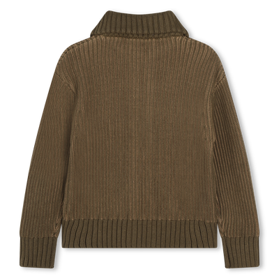 Cardigan con zip in maglia TIMBERLAND RAGAZZO