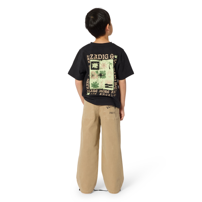 T-SHIRT A MANICHE CORTE ZADIG & VOLTAIRE 
                        RAGAZZO