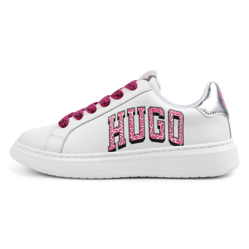 Sneakers stringate con stampe HUGO 
                        BAMBINA