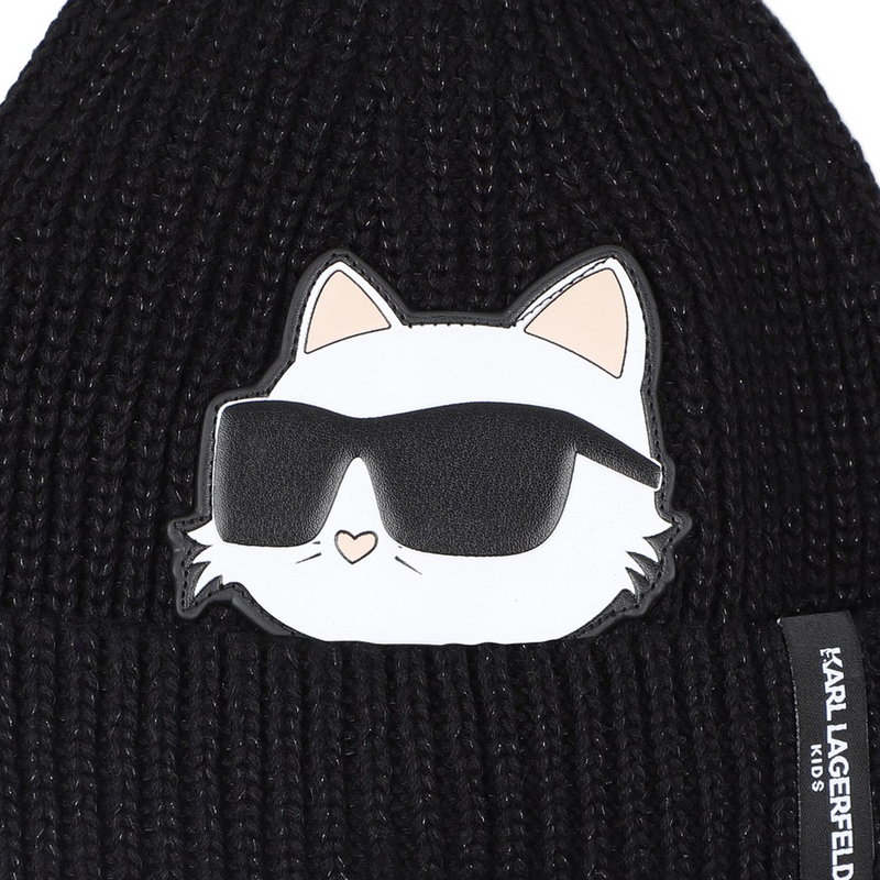 Hat + neck warmer set KARL LAGERFELD KIDS 
                        BAMBINA