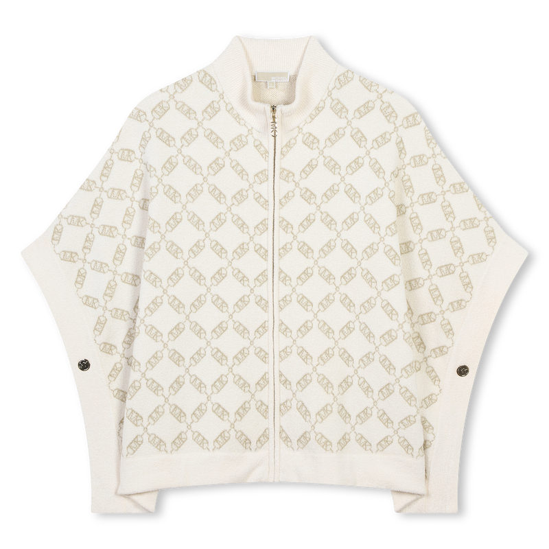 Mantella con zip in maglia MICHAEL KORS 
                        BAMBINA