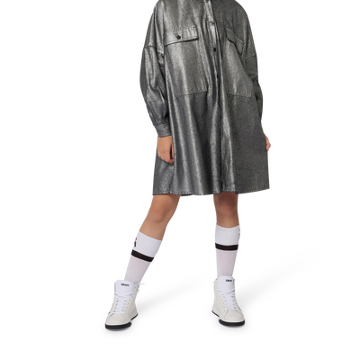 Berretto a maglia con risvolto DKNY BAMBINA