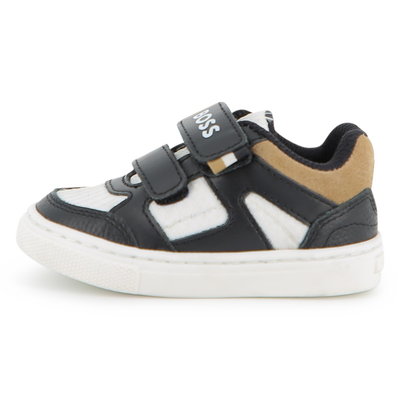 SNEAKERS CON STRISCE A STRAPPO BOSS RAGAZZO