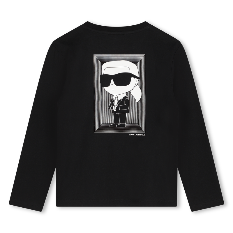 T-shirt cotone maniche lunghe KARL LAGERFELD KIDS 
                        RAGAZZO