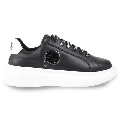 Sneakers basse in pelle KARL LAGERFELD KIDS RAGAZZO