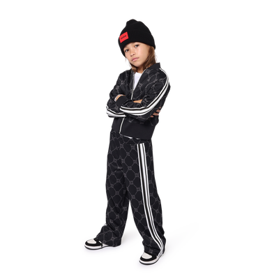 Zip-Up Printed Logo Sweatshirt HUGO BAMBINA