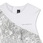 Abito da cerimonia bimateriale KARL LAGERFELD KIDS 
                    BAMBINA