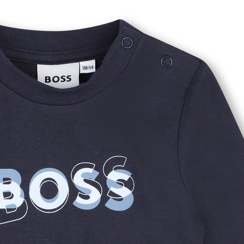 Set pantalone, cardigan e t-shirt BOSS 
                        RAGAZZO