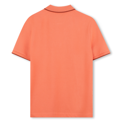 Polo tinta unita piqu&eacute; cotone BOSS RAGAZZO