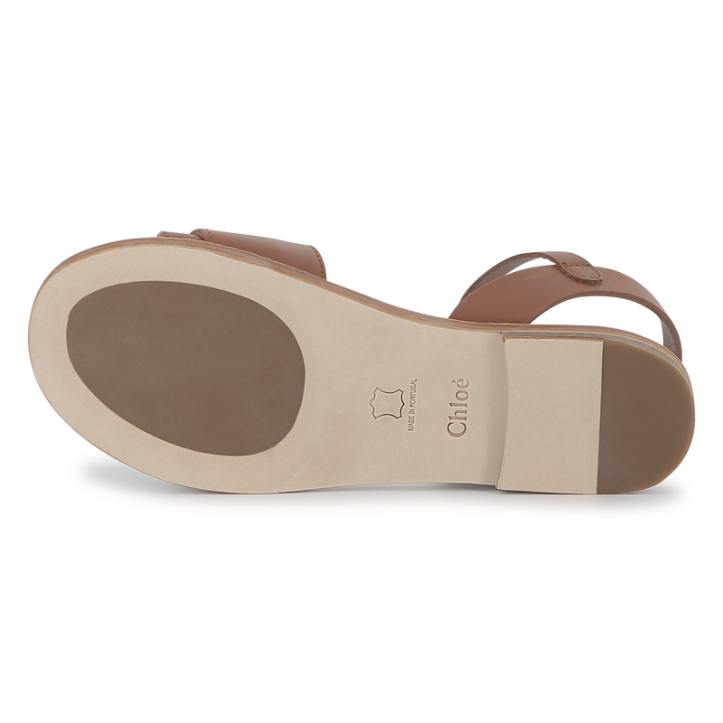 Sandali in pelle con fibbia CHLOE 
                        BAMBINA