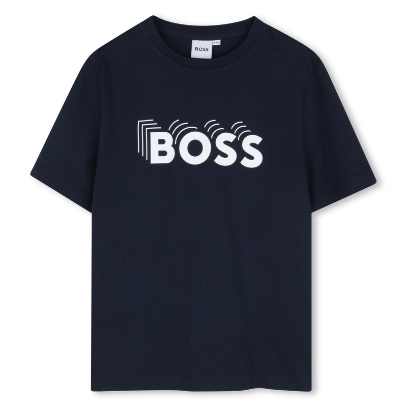 T-SHIRT A MANICHE CORTE BOSS 
                        RAGAZZO