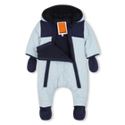 Tuta bicolore con zip, NUVOLA AZZURRA, hi-res