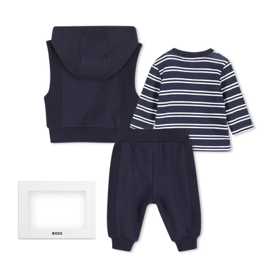 Set pantalone, cardigan e t-shirt BOSS RAGAZZO