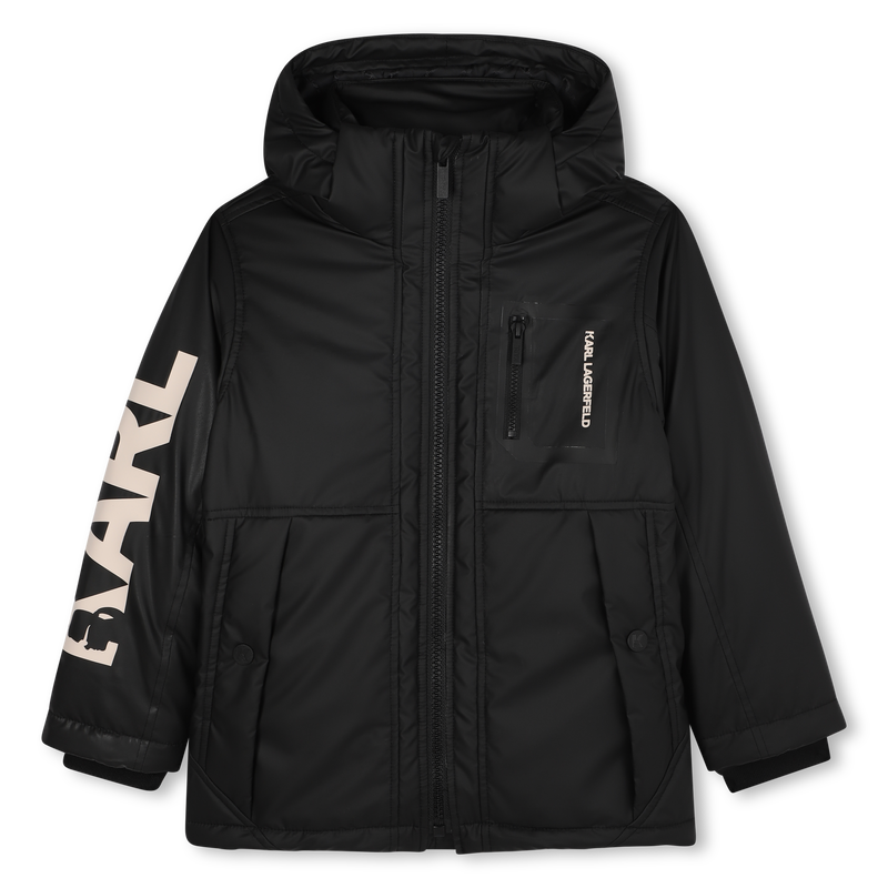Parka con cappuccio KARL LAGERFELD KIDS 
                        RAGAZZO