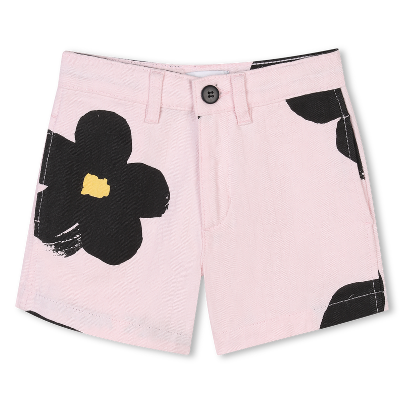 Shorts stampati in cotone MARC JACOBS 
                        BAMBINA
