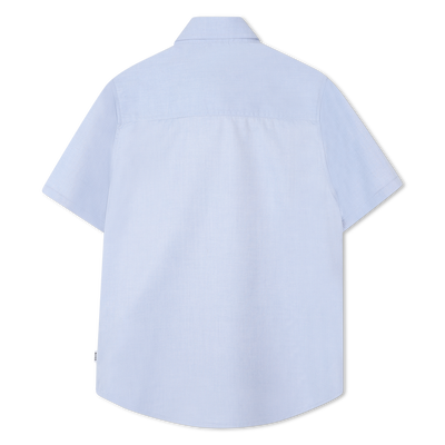 Camicia in cotone tinta unita BOSS RAGAZZO