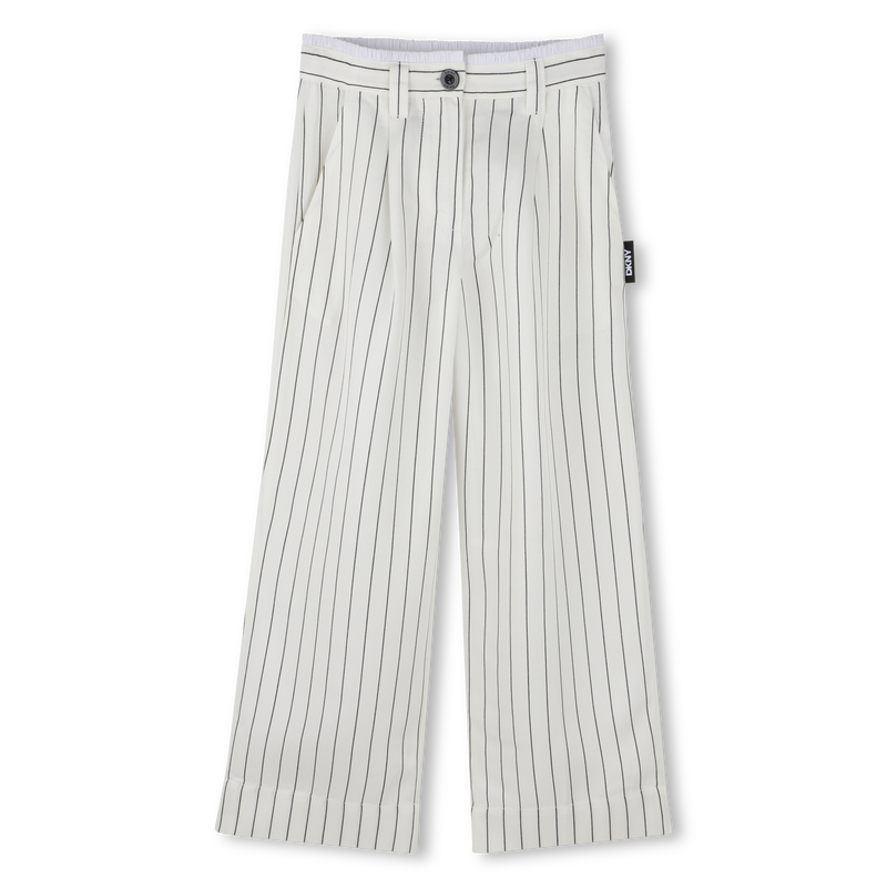Pantaloni ampi a righe DKNY 
                        BAMBINA