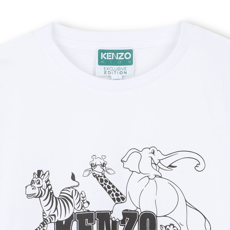 T-shirt a maniche corte in cotone KENZO KIDS 
                        RAGAZZO