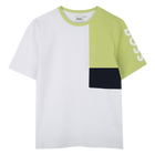 T-shirt in piqu&eacute; di cotone BOSS 
                    RAGAZZO