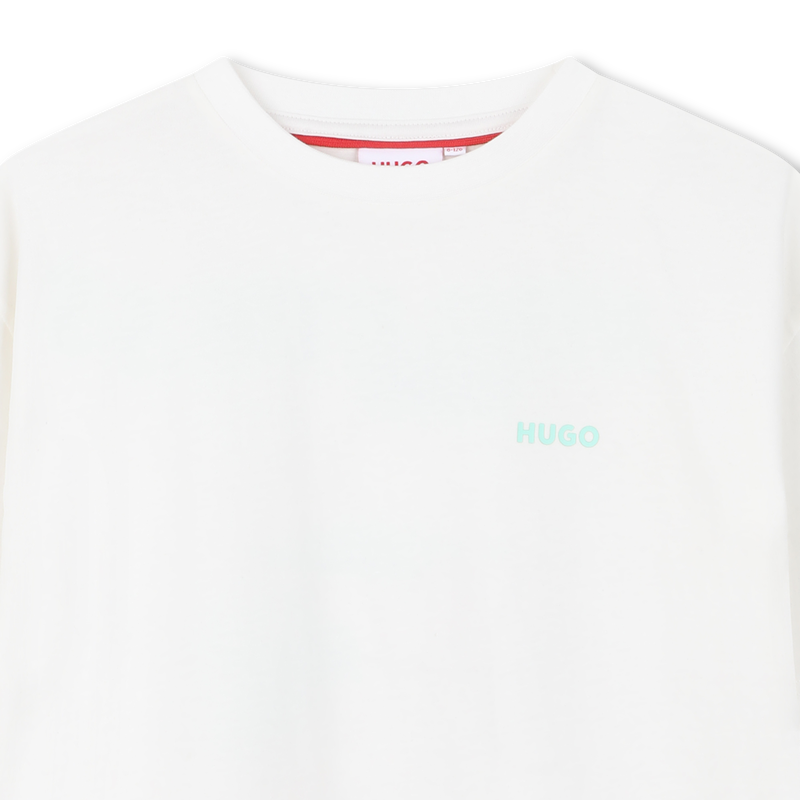 T-SHIRT A MANICHE CORTE HUGO 
                        RAGAZZO