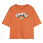T-shirt a maniche corte, MANDARINO, hi-res