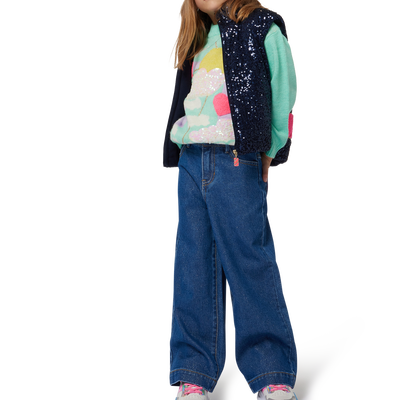 Piumino smanicato paillettes BILLIEBLUSH BAMBINA