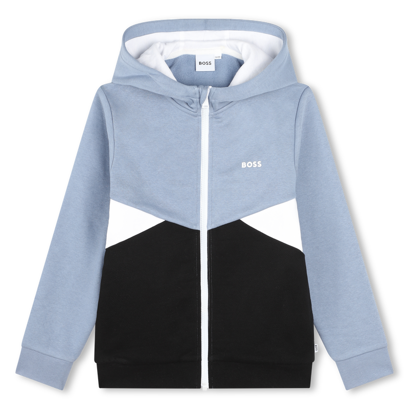 Felpa con zip e cappuccio BOSS 
                        RAGAZZO