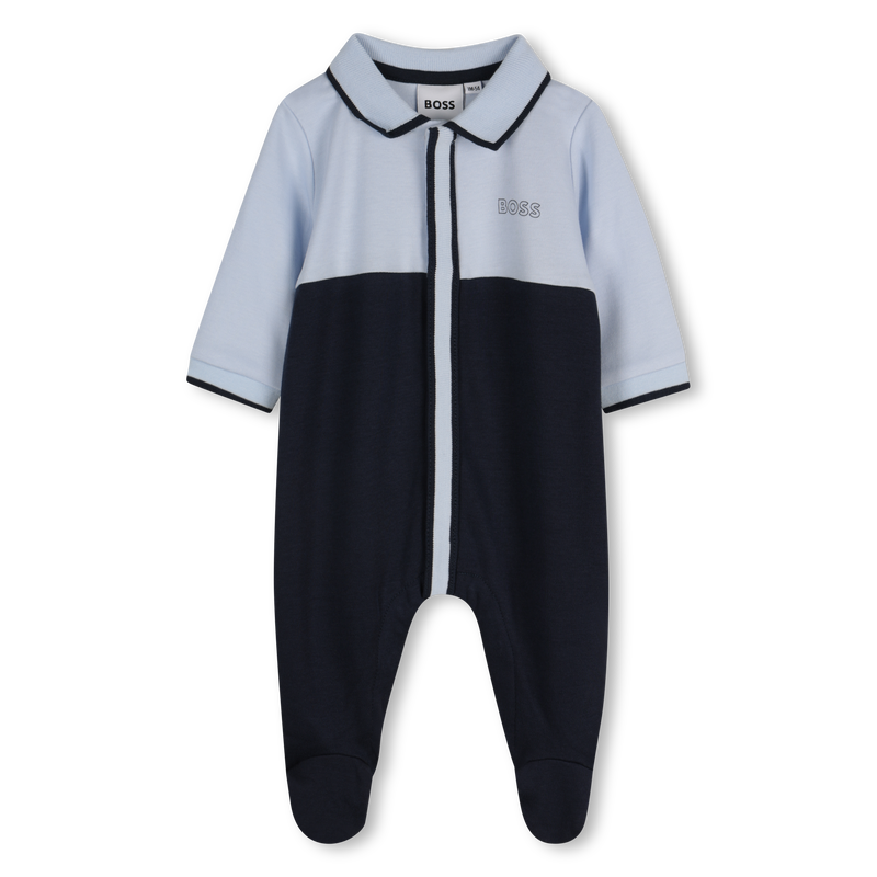 Pigiama tricolore collo polo BOSS 
                        RAGAZZO